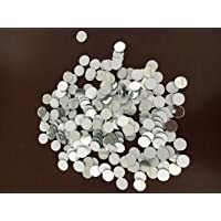 Juego de 200 piezas pequeñas redondas de cristal- azulejos de mosaico de cristal real (1 x 1 cm)